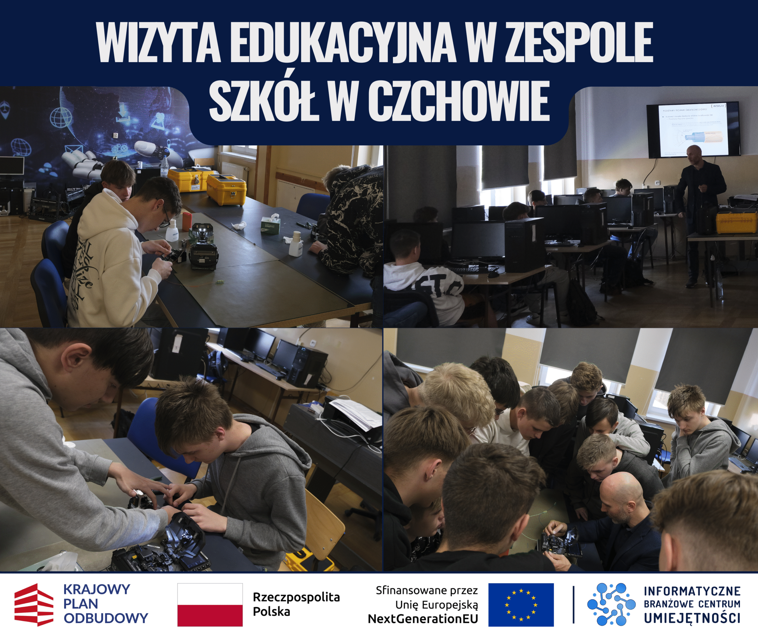 Spawając przyszłość: edukacyjna podróż IBCU do świata światłowodów w Czchowie